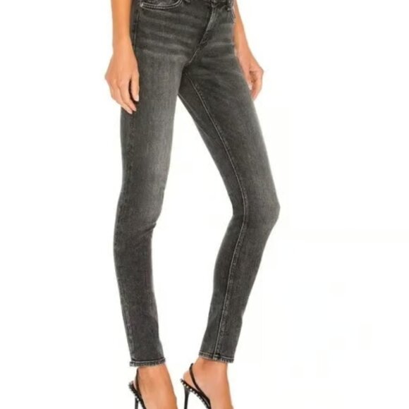 Rag & Bone Cate Mid Rise Skinny Jeans in Black Opal Size 29 - Picture 6 of 9